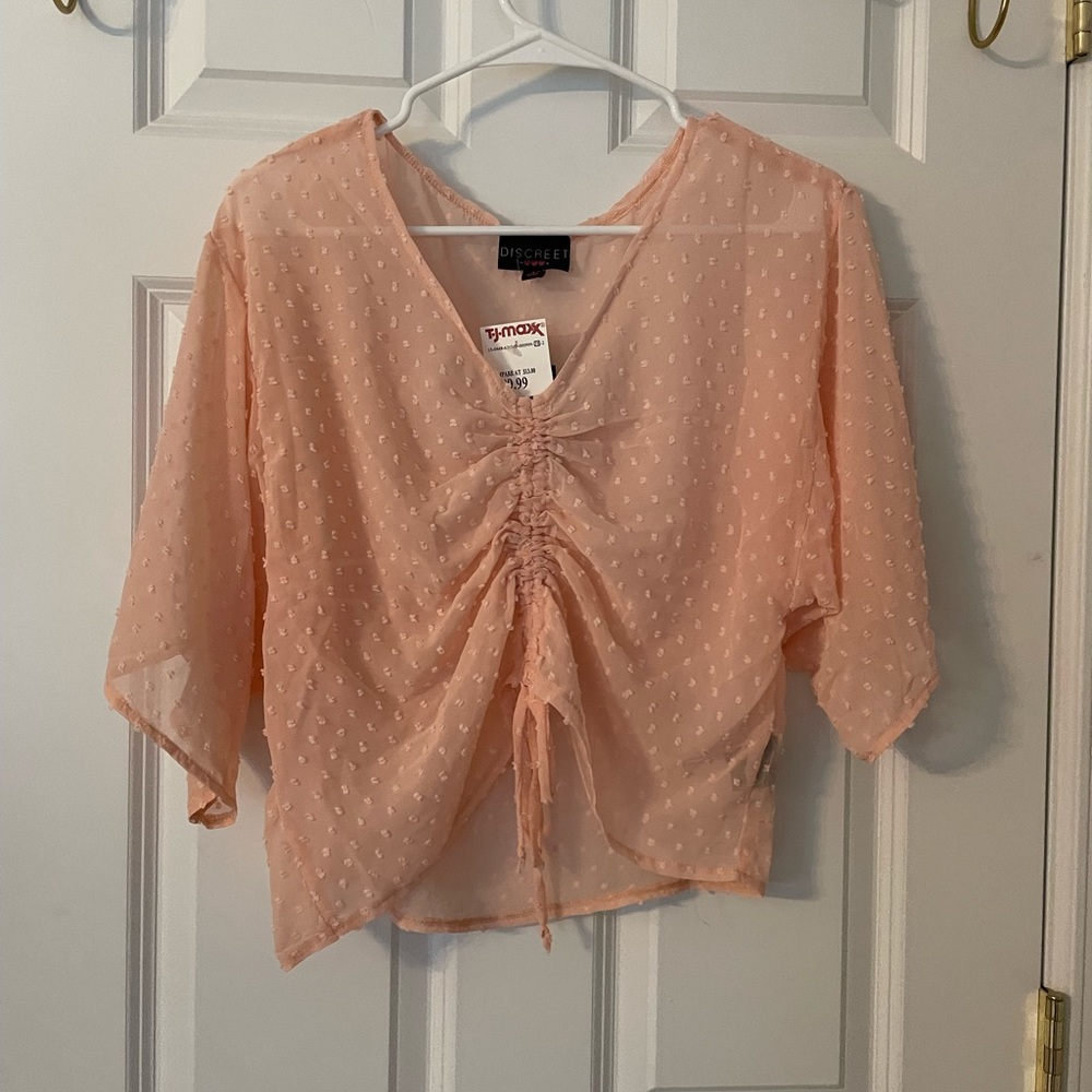 Sheer flowy top